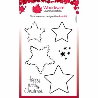 Stars Paintable Shapes Clear Rubber Stamps by