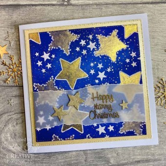 Stars Paintable Shapes Clear Rubber Stamps by