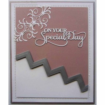 Stitched Zig Zag Borders Craft Dies by Sue Wi