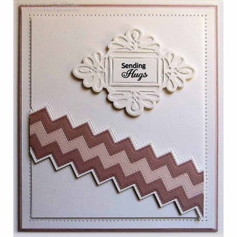 Stitched Zig Zag Borders Craft Dies by Sue Wi