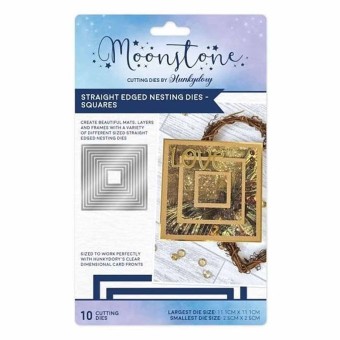 Straight Edged Nesting Dies -Squares Craft  C