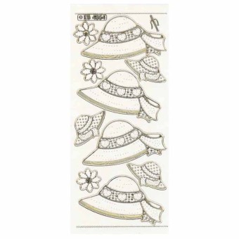 Summer Hat Paper Embroidery Craft Sticker Pee