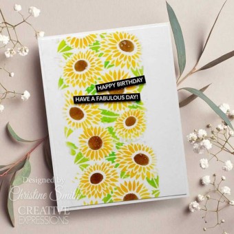 Sunflowers Mini Triple Layering Stencil for P