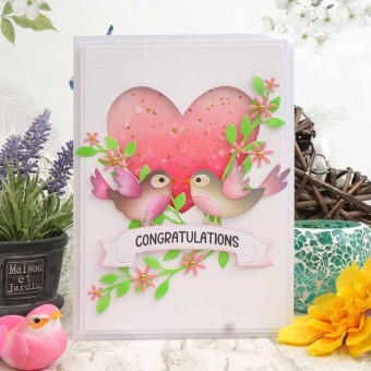 Sweet Sentiments & Banner Craft Die & Rubber 