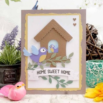 Sweet & Stitched Birdhouse Metal Dies For Pap