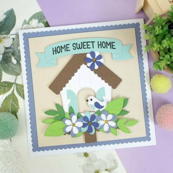 Sweet & Stitched Birdhouse Metal Dies For Pap