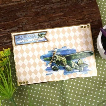 Taking Flight Aeroplanes Die Cut 3d Decoupage