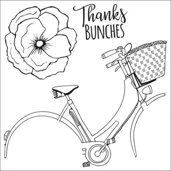 Thankful Bicycle Framelits Craft Die & Clear 