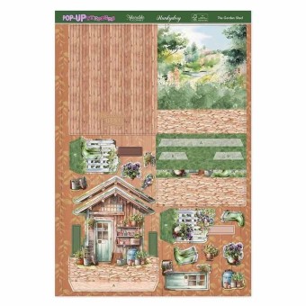 The Garden Shed Pop Up Stepper Card Paper Cra