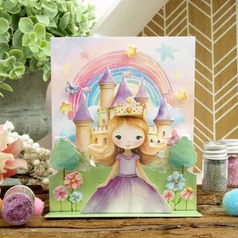 The Princess Castle Pop Up Stepper Card Paper