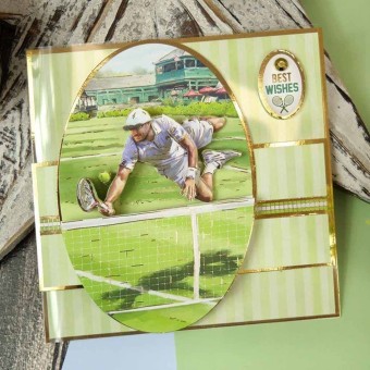 Time For Tennis Sport 3d Die Cut Deco Large C