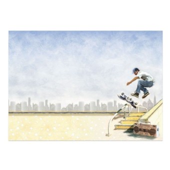 Totally Awesome Skateboard 3d Die Cut Deco La