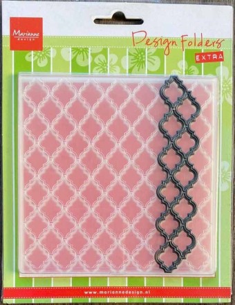 Trellis Embossing and Metal Die Design Folder