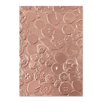 Vintage Buttons 3d Textured Embossing Folder 