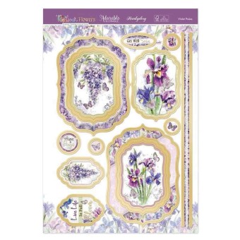 Violet Posies Die Cut Luxury Topper Set For P