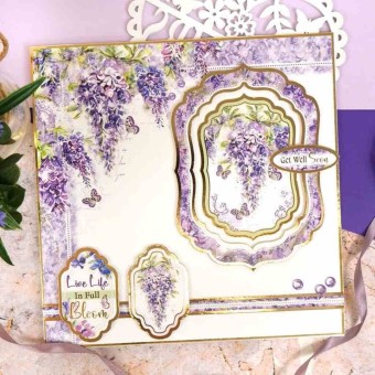 Violet Posies Die Cut Luxury Topper Set For P