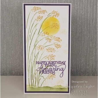 Wild Oat Grass DL Stencils For Paper Crafting