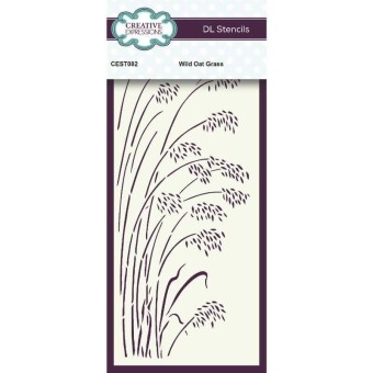 Wild Oat Grass DL Stencils For Paper Crafting