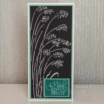 Wild Oat Grass DL Stencils For Paper Crafting