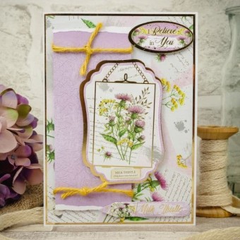 Wildflowers Luxury Craft Paper Card Inserts B