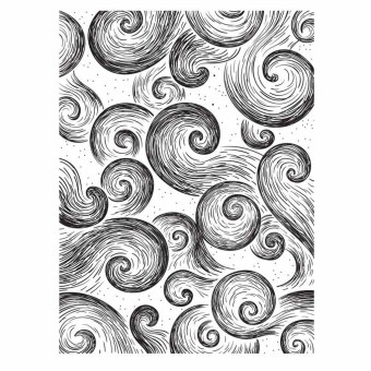 Windy Sky Background Clear Unmounted Rubber S