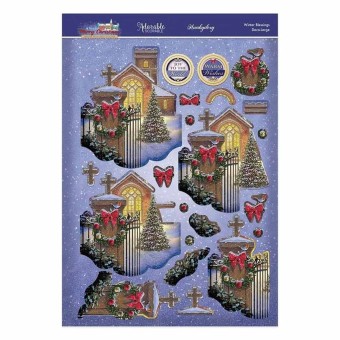 Winter Blessings Deco-Large Die Cut 3d Decoup