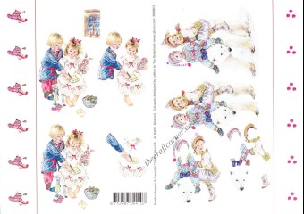 Winter Paintbox Poppet 3D Decoupage & Backing