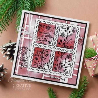 Winter Postage Clear Rubber Stamp by Francois