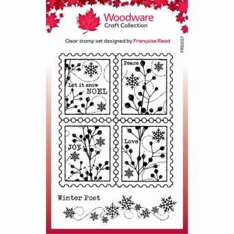 Winter Postage Clear Rubber Stamp by Francois