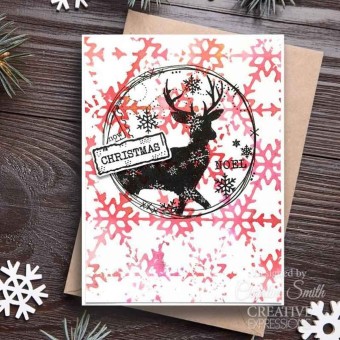 Winter Reindeer Clear Rubber Stamps for Paper