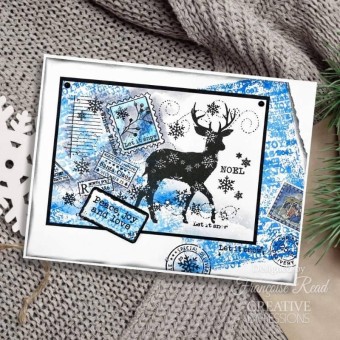 Winter Reindeer Clear Rubber Stamps for Paper