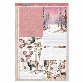 Winter Woodland Pop Up Stepper Card Paper Cra