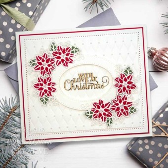 With Love At Christmas Sentiment Paper Craft 