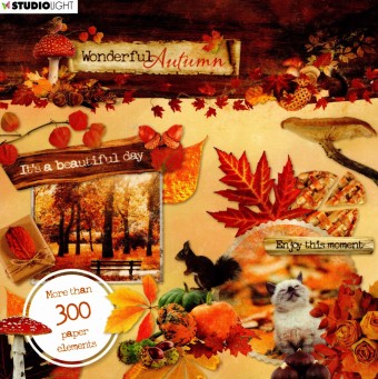 Wonderful Autumn Die Cut 15 x 15cm Block  By 