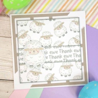 Woolly Wishes Sheep Clear Rubber Stamp For Pa