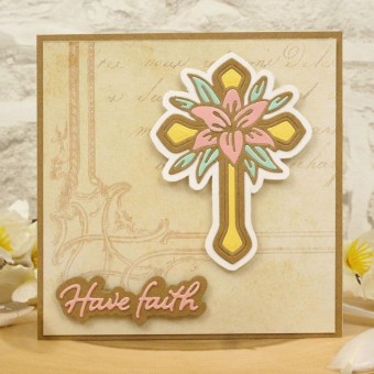 Words of Faith Moonstone Paper Craft Cutting 