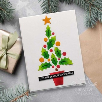 Yuletide Spruce Christmas Tree Paper Cut & Li