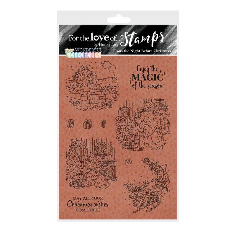 Twas the Night Before Christmas Clear Craft Rubber Stamps