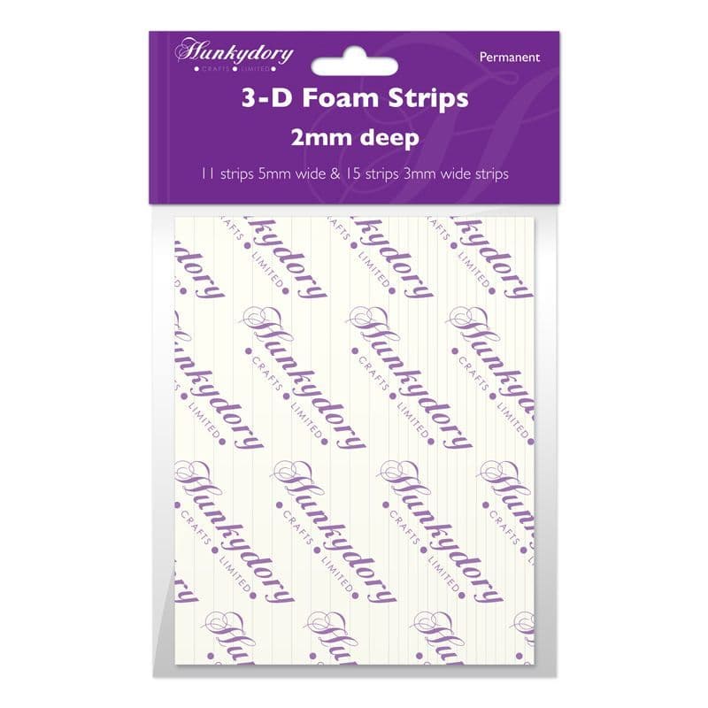 2mm Deep Foam Strips For 3D Decoupage & Paper Crafts