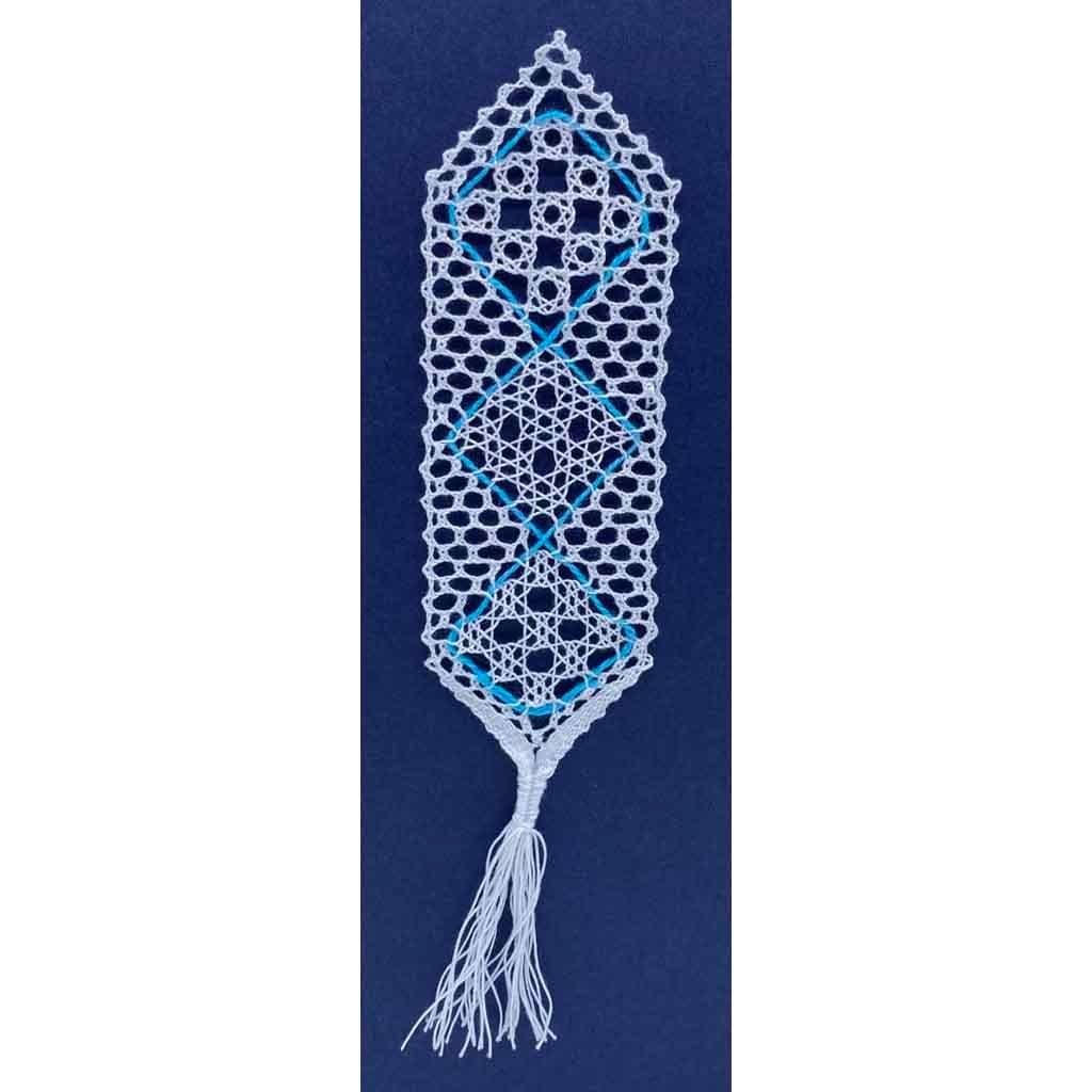 A Lace Rosarium Torchon Bobbin Lace Bookmark - Create at Least 7 Different Designs