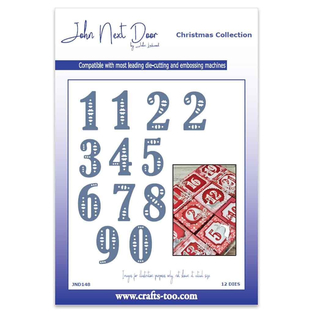 Advent Numbers Craft Dies by John Next Door for Paper Crafting