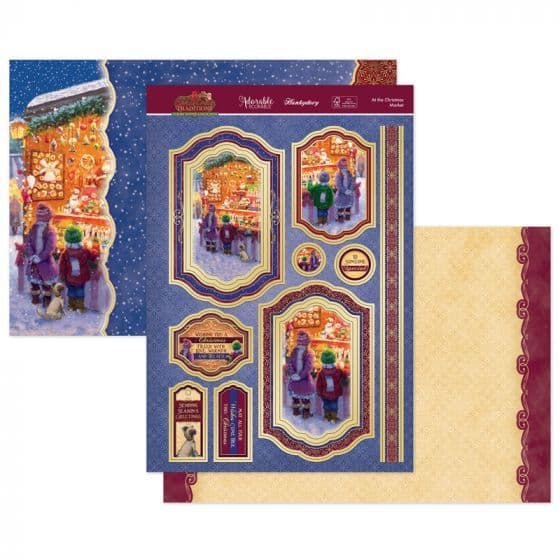 At the Christmas Market Luxury Topper Paper Craft Set for Greeting Cards