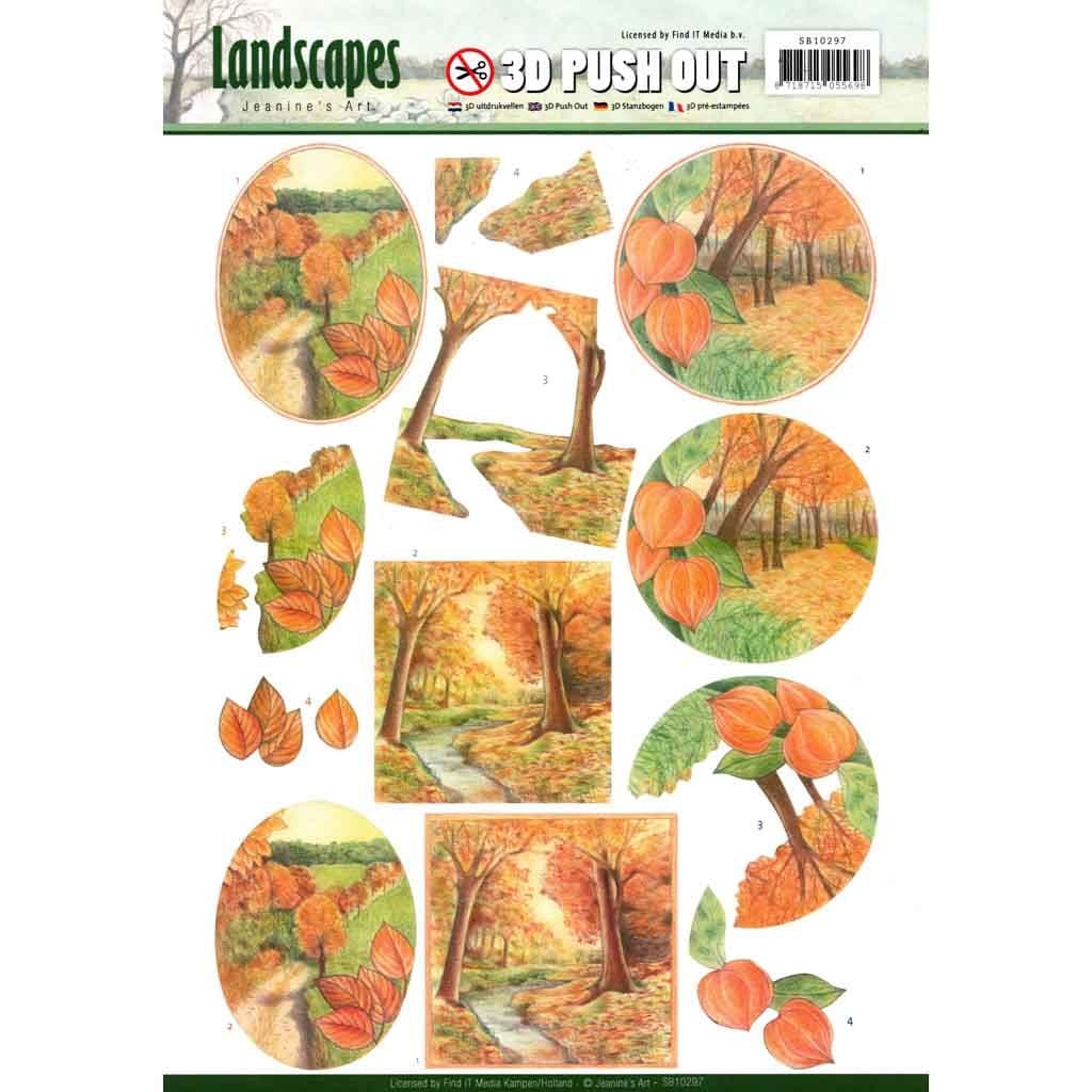 Autumn Landscapes by Jeanine's Art 3D decoupage Die Cut Sheet