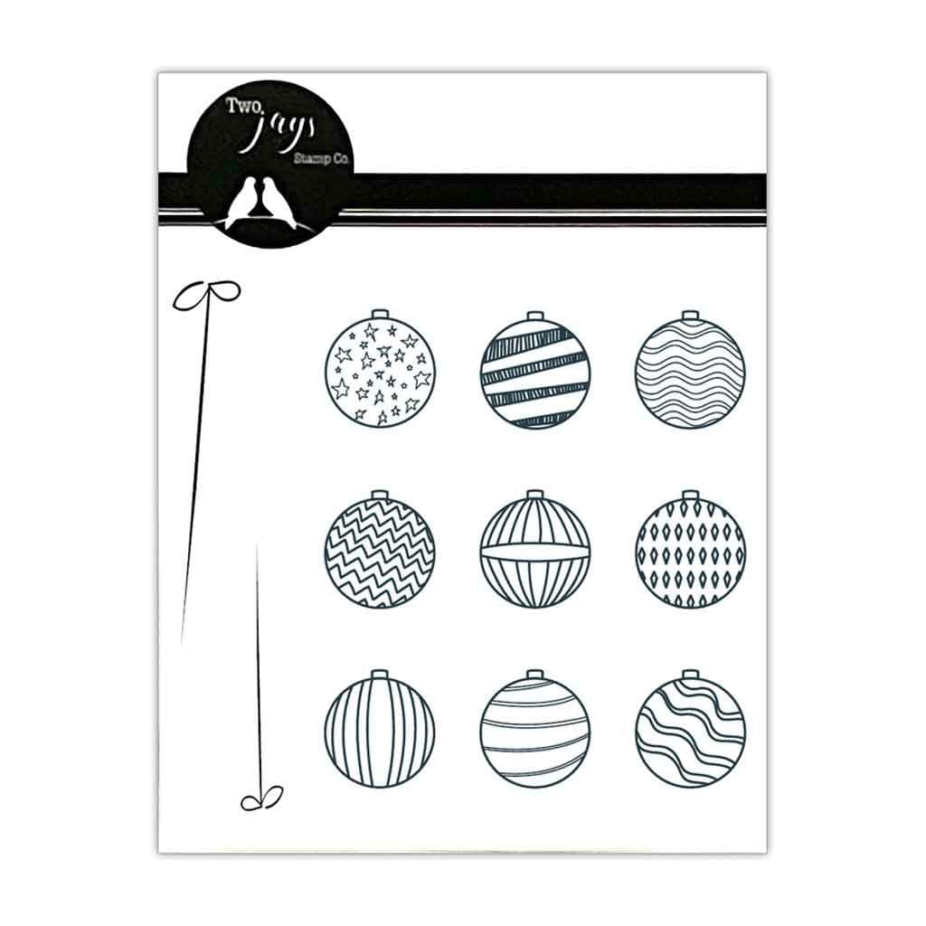 Baubles Two Jays Paper Craft Clear Rubber Finger Stamps