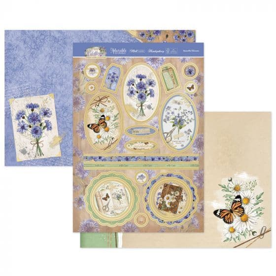 Beautiful Blooms Wildflower Luxury Die Cut Topper Paper Craft Set