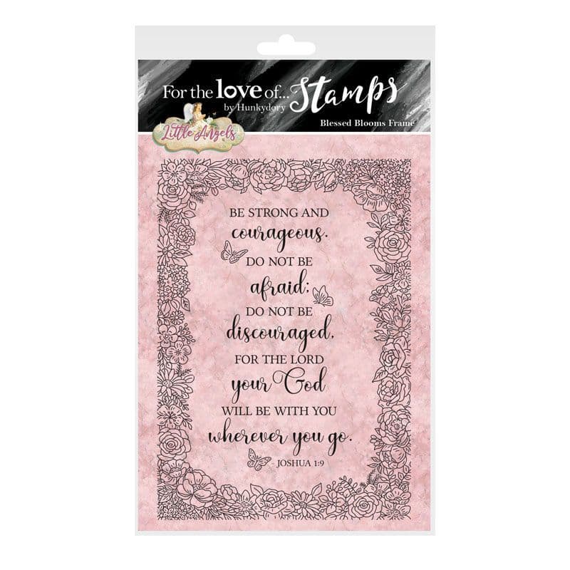 Blessed Blooms Frame Clear Unmounted Paper Craft Rubber Stamp