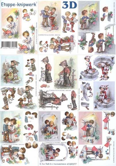 Children Mini Designs 3d Decoupage Sheet