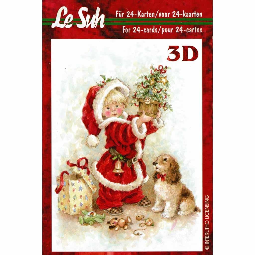 Christmas Children Mini 3D Decoupage Craft Book from Le Suh