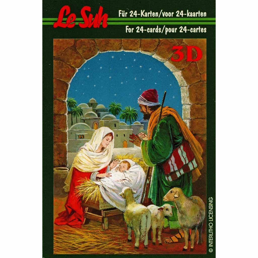 Christmas Crib Mini 3D Decoupage Craft Book from Le Suh