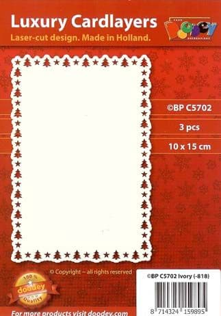 Christmas Tree Border Paper Craft Embellishment Card Layers